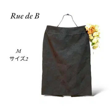 a577.휘드베 [ M ] 블랙/타이트 스커트/백 슬릿/하운드투스