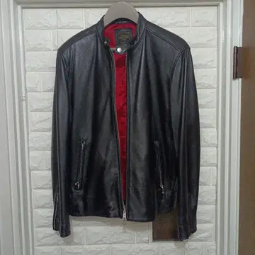 컨디션 최상 버팔로 밥스 가죽 자켓 빨간색 안감 XL