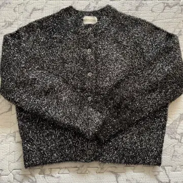 유나이티드 애로우즈 2024 AW 니트 글리터 라메 가디건 블랙