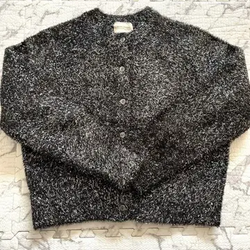 유나이티드 애로우즈 2024 AW 니트 글리터 라메 가디건 블랙