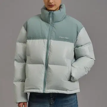 Calvin Klein 다운 자켓 민트 그린