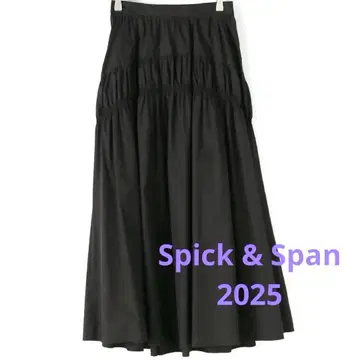 2025 스픽 앤 스팬 코튼 나일론 개더 스커트 36