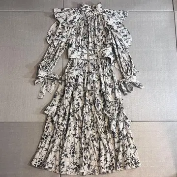 꽃무늬 프릴 원피스 snidel