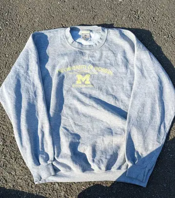 칼리지 맨투맨 Lee 90s usa 그레이 맨투맨 미시간 대학교