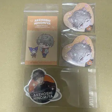 히구치 아키라 캔뱃지 특전 난자타운 AGF 산리오