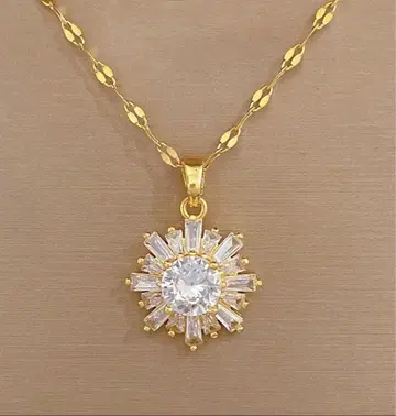 FJ 고품질 큐빅 지르코니아 별 모양 목걸이