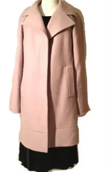 Coomb 더스티 핑크 울 코트 40