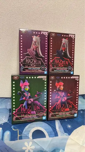 해즈빈 호텔에 오신 것을 환영합니다 모니터 탑 피규어 4종 세트