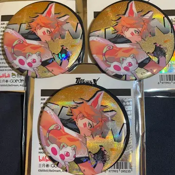 TO BE HERO X 금박 홀로그램 캔뱃지 리틀 조니 3개