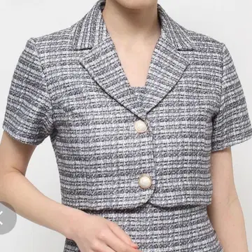 RESEXXY 리젝시 트위드 컴팩트 자켓 트위드 자켓