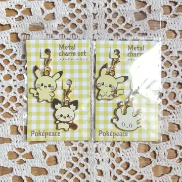 포켓몬 포켓피스 피츄 피카츄 마호밀 메탈참 세트