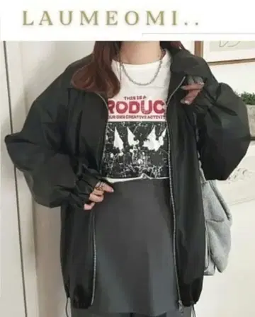 시마무라 omi 인조 가죽 블루종 가죽 자켓 LL 사이즈