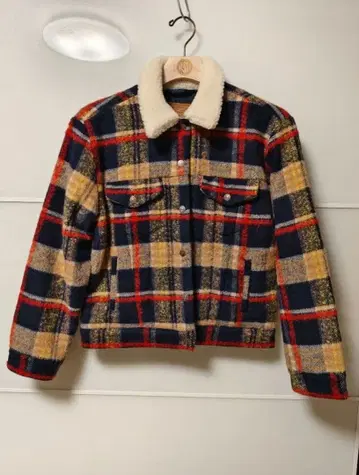 LEVI'S 체크 무늬 자켓 S 사이즈