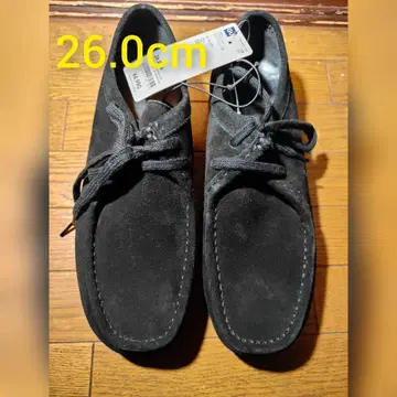 GU 리얼 가죽 모카신 신발 블랙 26.0 가죽 신발 가죽 신발