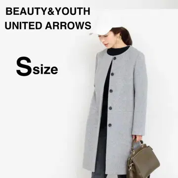 [ 새상품급 ] BEAUTY&YOUTH 비버 터치 노카라 코트