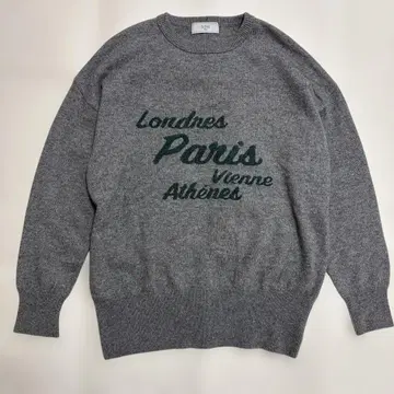 SLOBE IENA 슬로브 이에나 Voyage 로고 니트 그레이