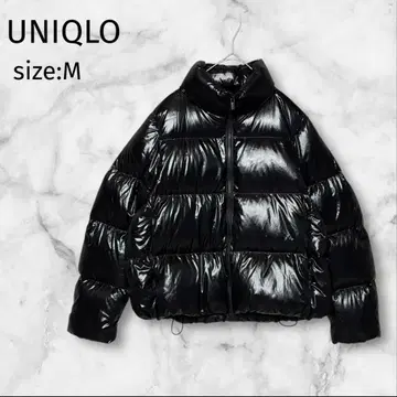 유니클로 울트라 라이트 다운 샤이니 볼륨 자켓 블랙 M