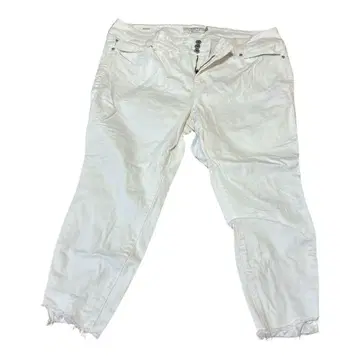 TORRID 화이트 JEGGING 프린지 밑단