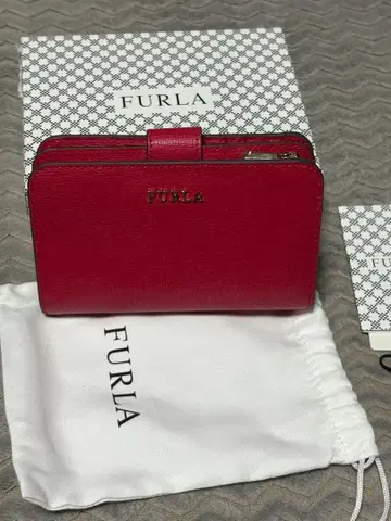FURLA 바빌론 접이식 지갑 레드