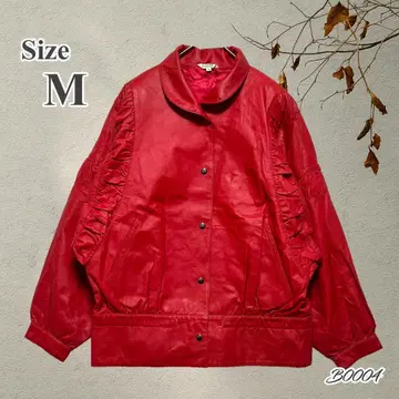 SALE LEGNA 천연 가죽 가죽 자켓 레드 9호 일본제
