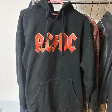 AC/DC 후드티 블랙 L 사이즈 새상품급 락밴드