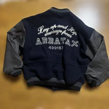 80'S ABX ARBATAX 소매 울 바시티 자켓