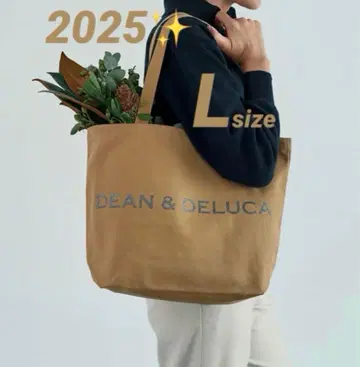 한정품 DEAN & DELUCA 차리티 토트 2025 카페오레 L