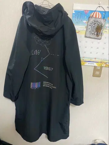 ADRER 리플렉터 프린트 코트 M