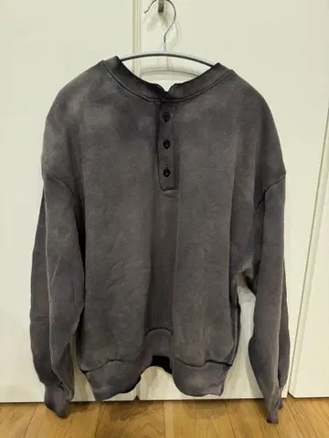 EPIC 헤비 웨이트 크롭 헨리넥 맨투맨 풀오버 M