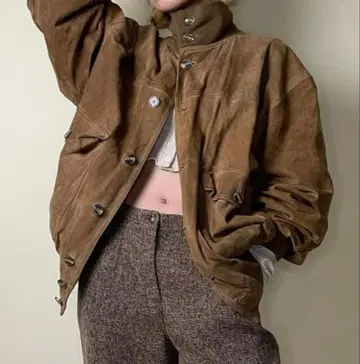 올 가을/겨울 대유행 스웨이드 블루종