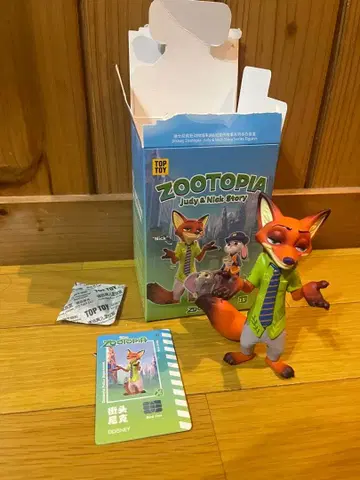 주토피아 닉 와일드 피규어