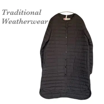 트래디셔널 웨더웨어 아크리 34 롱 다운 코트 블랙