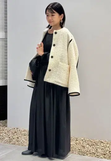 하우스 오브 로터스 실크 롱 원피스