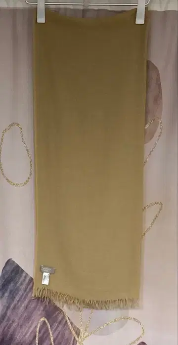 마가렛호웰 울 캐시미어 솔리드 대형 스톨 베이지