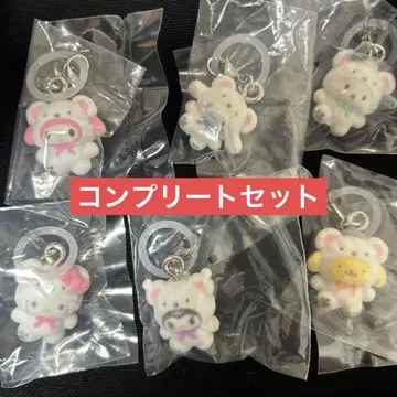 산리오 포근포근 스노우 표식 액세서리 전 6종 컴플리트 세트