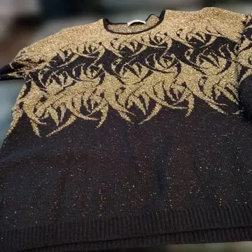 이탈리아제 라메 믹스 스웨터