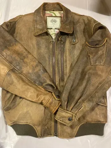 빈티지 A-2 G-1 ma-1 타입 플라이트 자켓 짧은 기장 양가죽