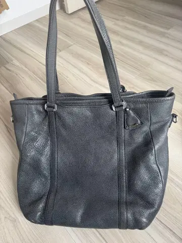 aniary 그레이 가죽 토트백