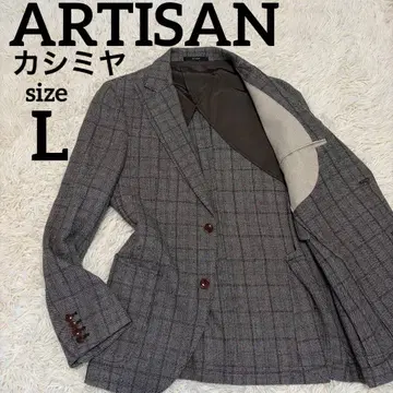 [ 캐시미어 ] 아티산 테일러드 자켓 모헤어 실크 L 그레이 본절개
