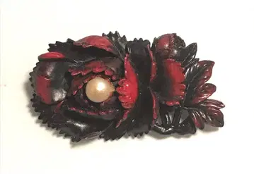 앤티크 오비 고정 띠 모란 펄 일본 정통의상 소품