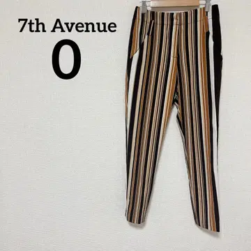 1점 물 7th Avenue [ 0 ] 슬랙스 스트라이프 브라운 브라운