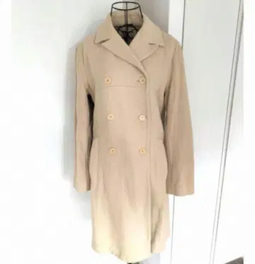 새상품 라메 믹스 이세탄 스텐카라 코트 울 코트