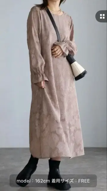 자카드 플라워 시어 원피스