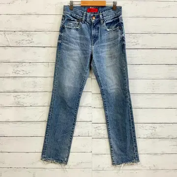 레드카드 데님 팬츠 청바지 블루 스트레이트컷 여성용 21