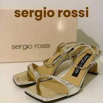 sergio rossi 실버 힐 샌들