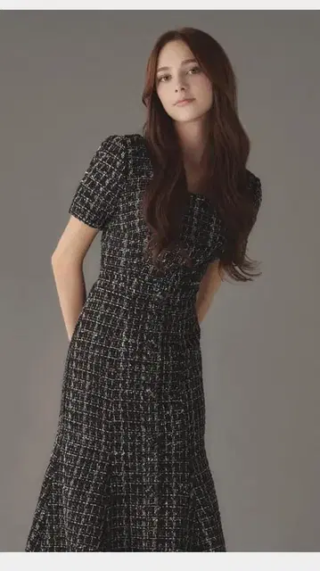 에밀리아 위즈 Camellia lady tweed 원피스