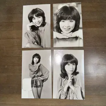 아이돌 화이트 블랙 포트레이트 사진 세트 4매