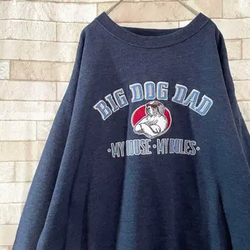 BIGDOGS 맨투맨 트레이닝복 센터 자수 속기모