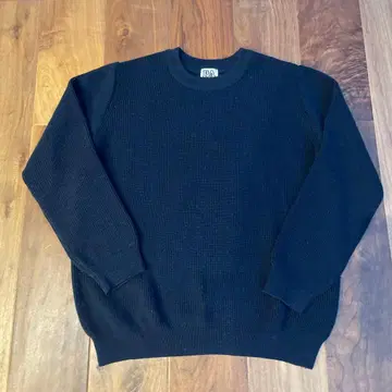 Permanent Age 네이비 긴팔 스웨터 울 100%