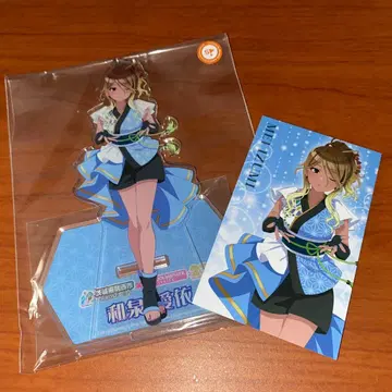 아이돌 마스터 치쿠세시 콜라보 이즈미 아이 아크릴 스탠드 & 특전 카드